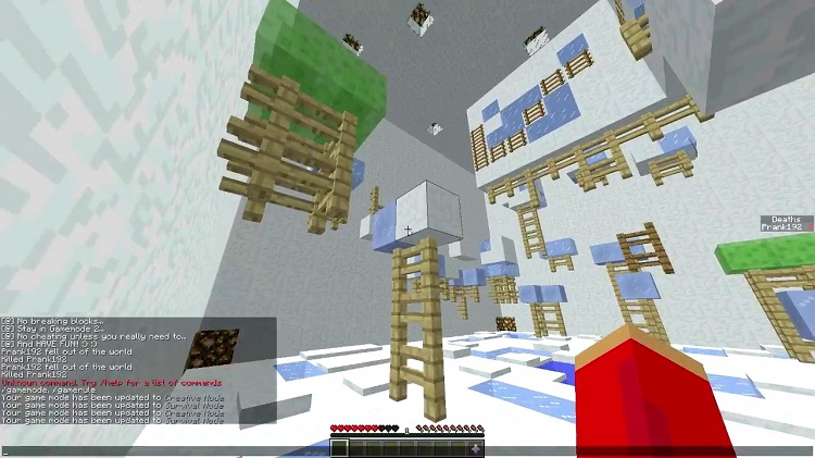 Place to Place Parkour Map for Minecraft 1